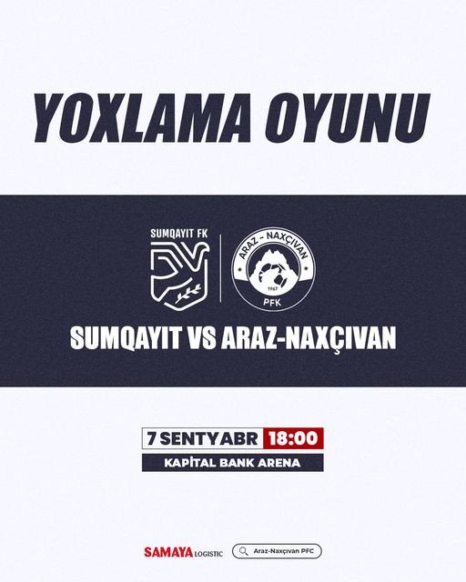 “Araz-Naxçıvan” yoxlama oyunu keçirəcək “Araz-Naxçıvan” yoxlama oyunu keçirəcək