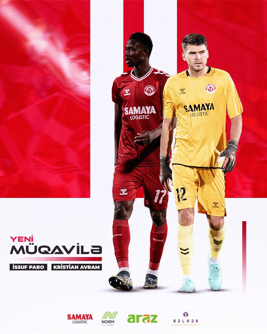 İki futbolçu ilə anlaşma